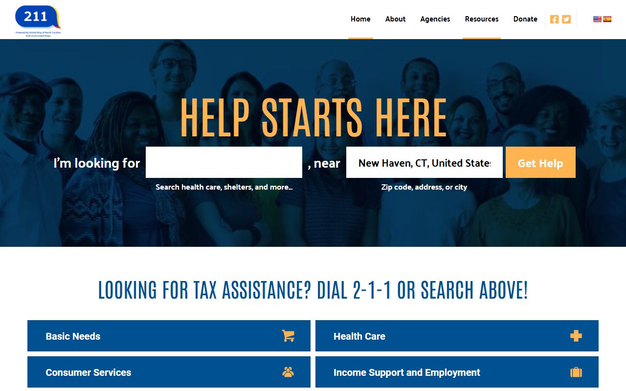 Waxhaw phone directory NC 211 community service search