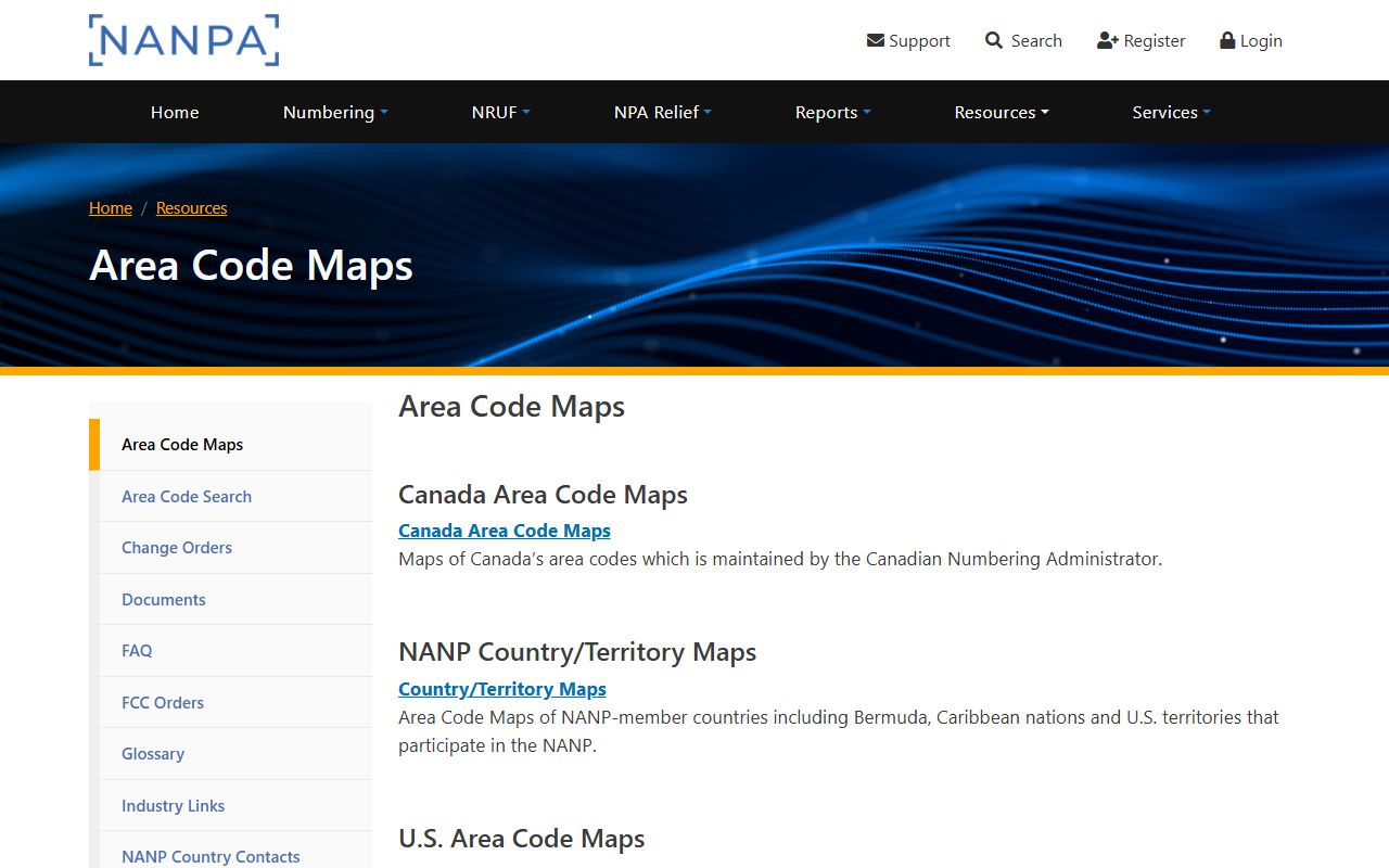Waxhaw phone area codes NANPA area code map resource