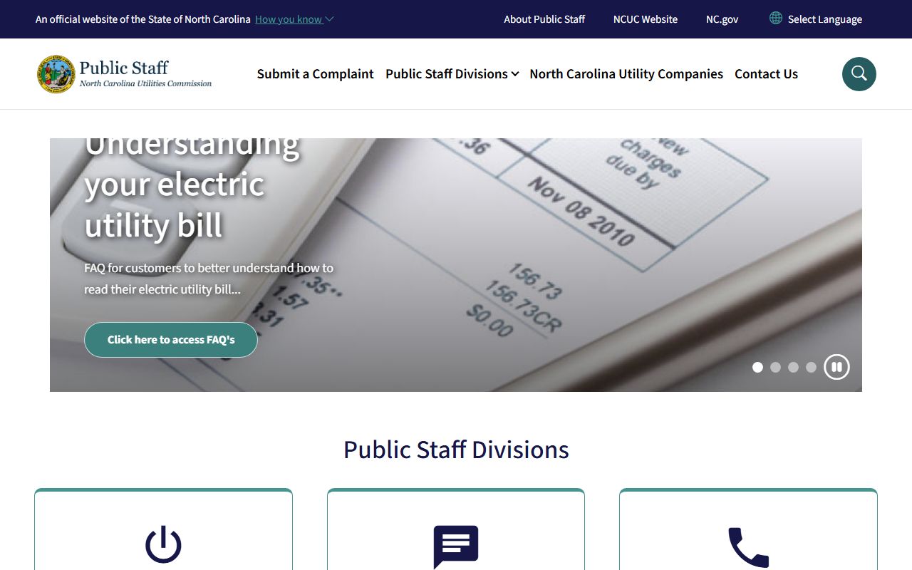 Waxhaw phone codes North Carolina Public Staff utility reference